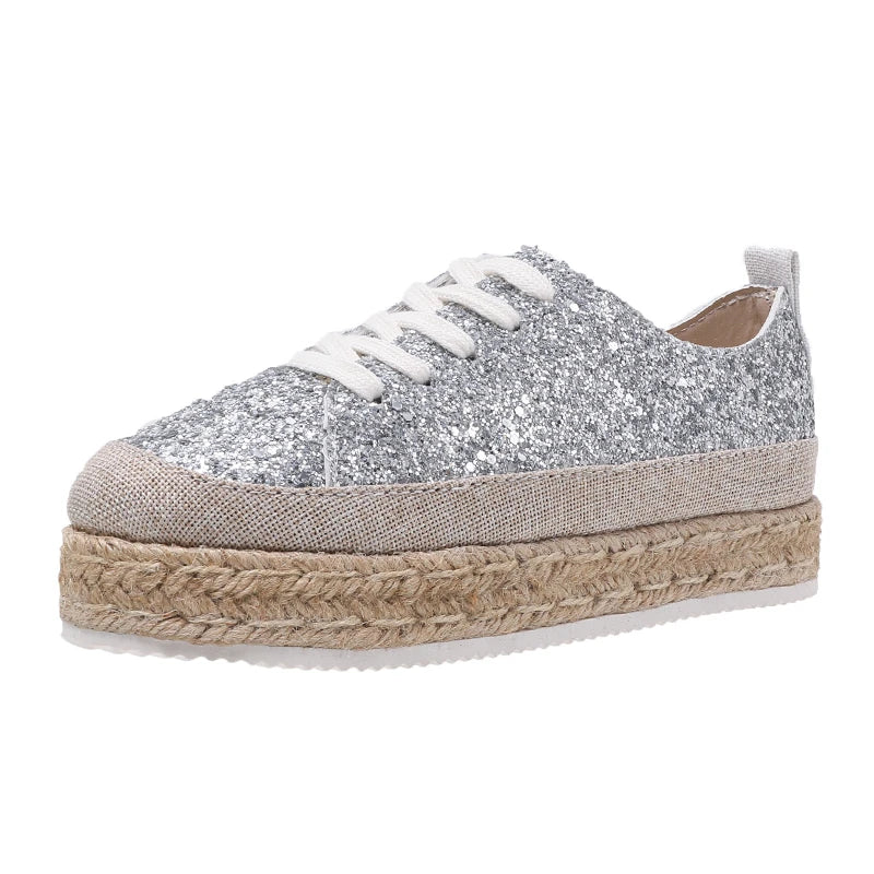 Glitter Espadrilles Sneakers