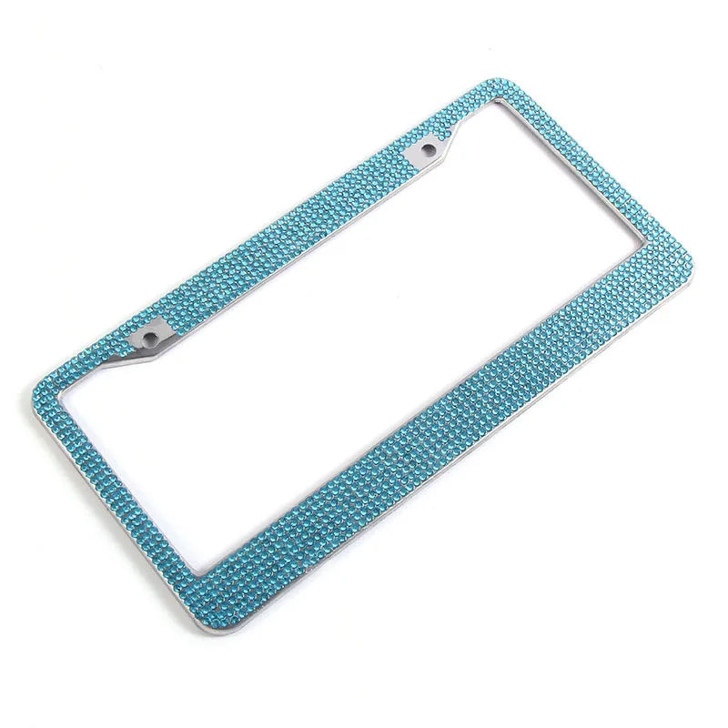 Luxury Handcrafted Rhinestone License Plate Frame