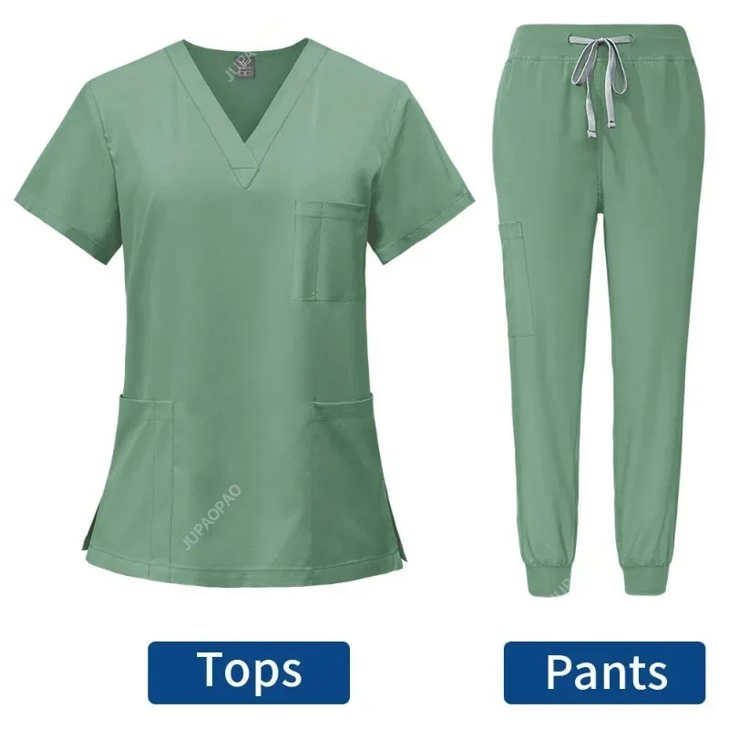 Slim Fit Medical Scrubs Sets for Women