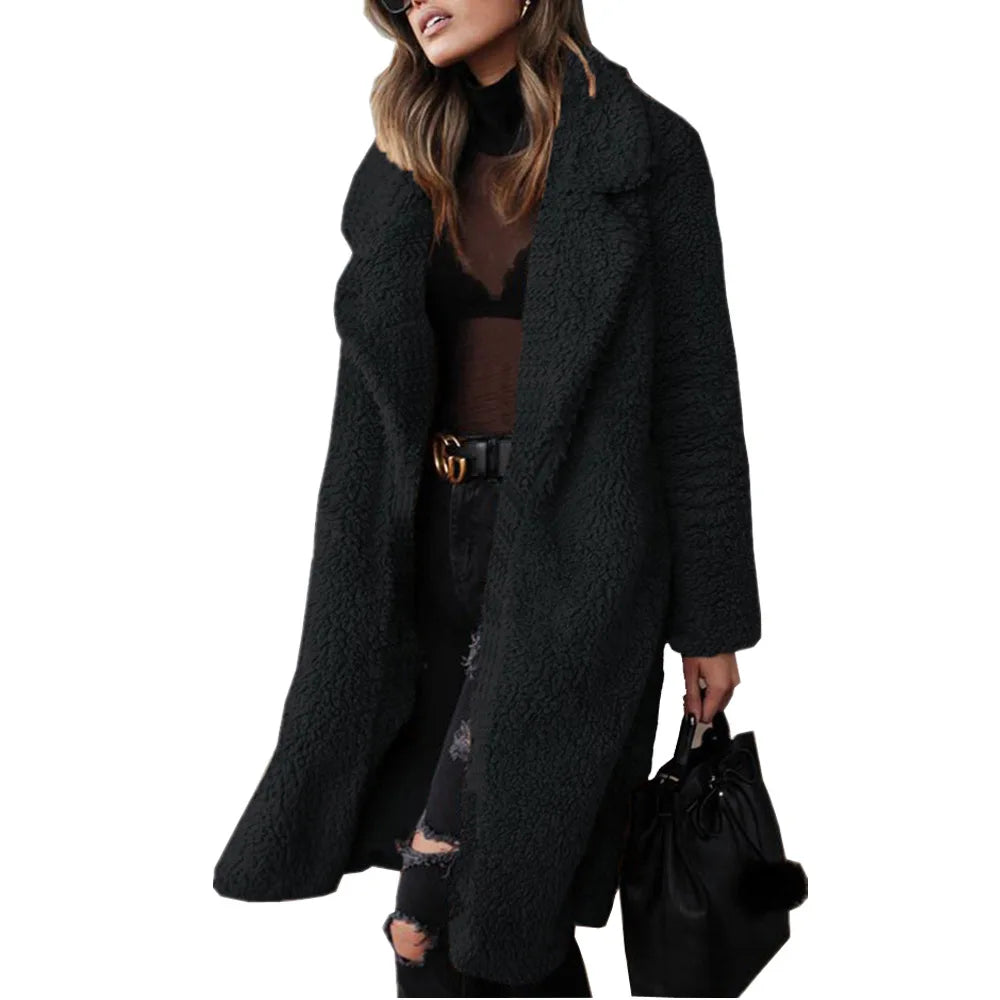 Long Winter Faux Fur Coat