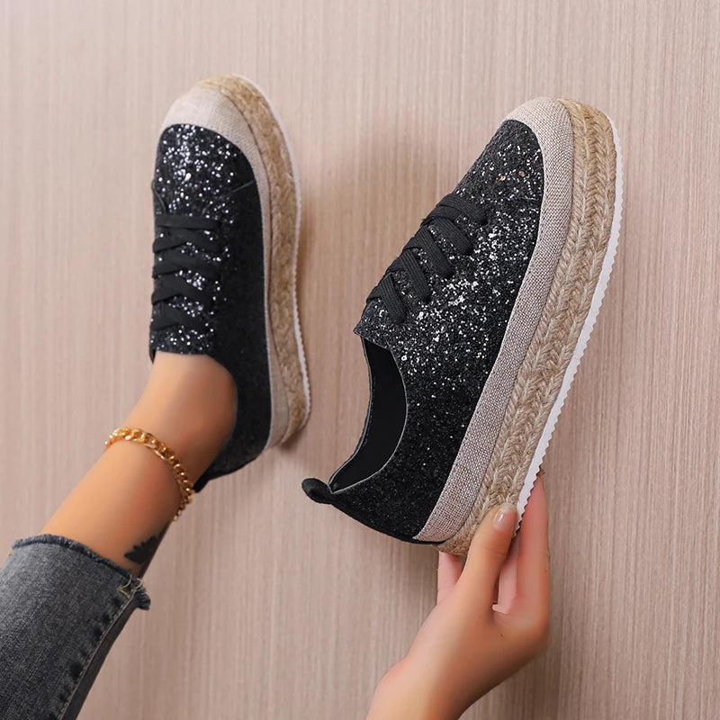 Glitter Espadrilles Sneakers