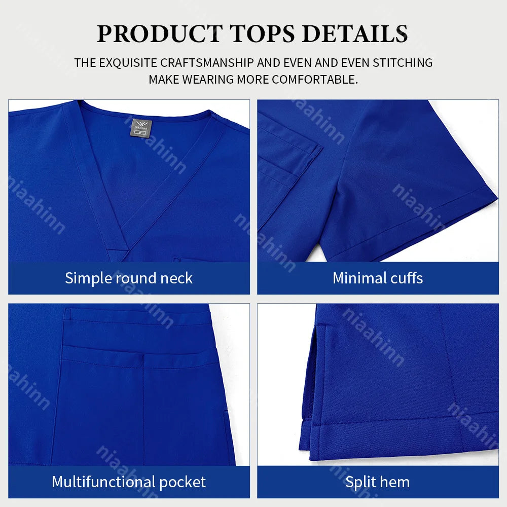 Women Anti Wrinkle Washable Soft Hospital Uniform