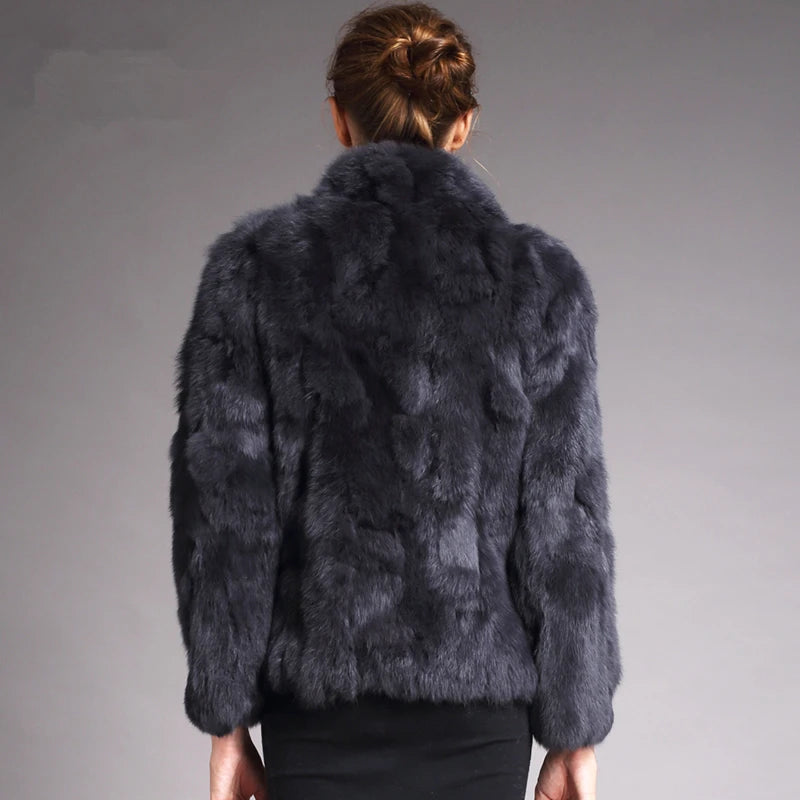 Natural Rabbit Fur Coat