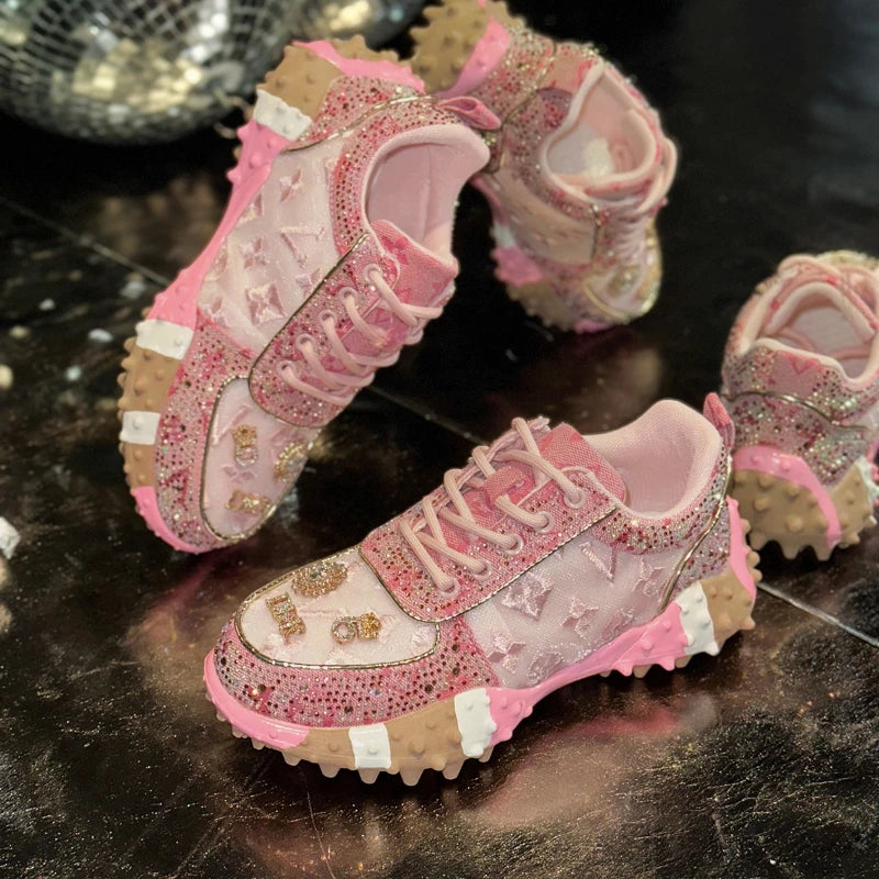 Luxury Rhinestone Ladies Sneakers