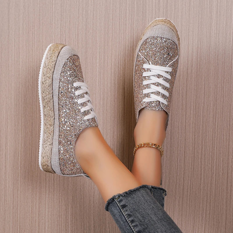 Glitter Espadrilles Sneakers