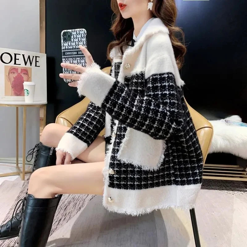 2025 Lamb Coat with Imitation Rabbit Fur Jacket
