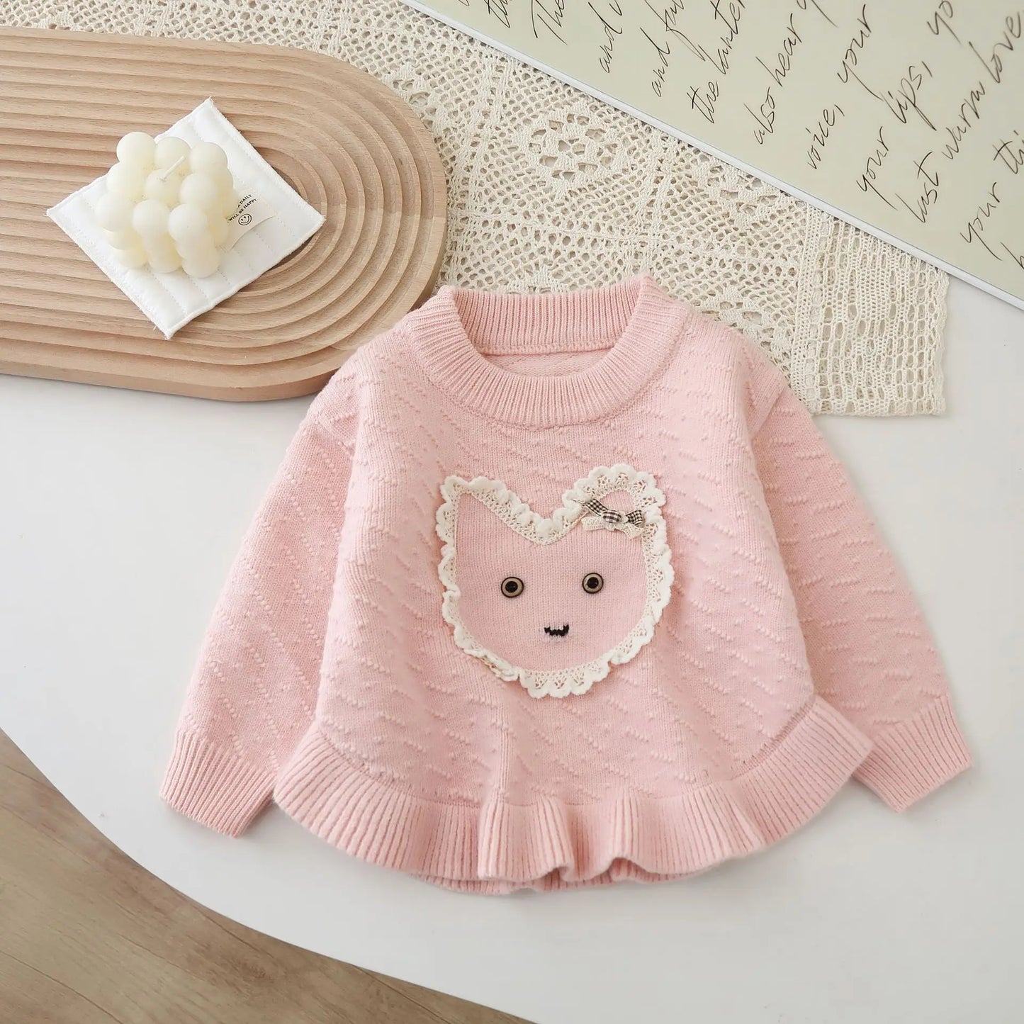 Girls Knitted Pants Set