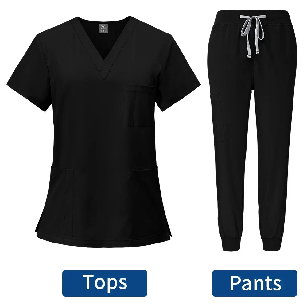 Slim Fit Medical Scrubs Sets for Women