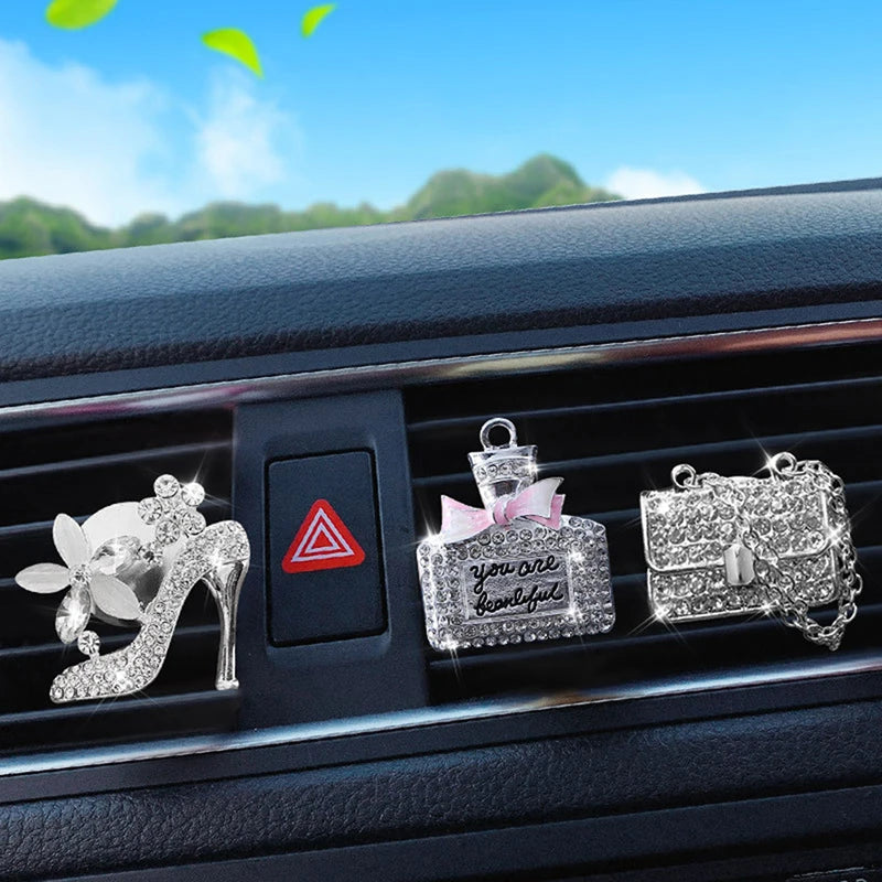 Perfume Clip Bling Car Air Freshner