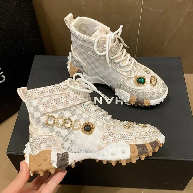 Hip-Hop Rhinestone  Sneaker