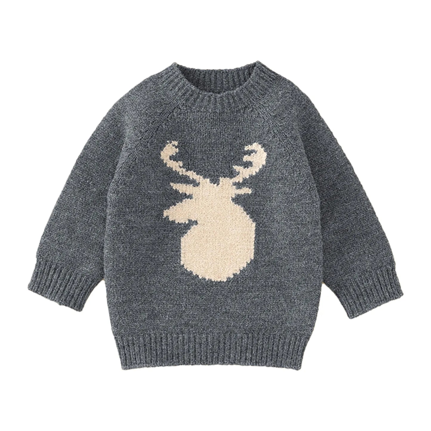 Girls Deer Full Sleeves Sweaters