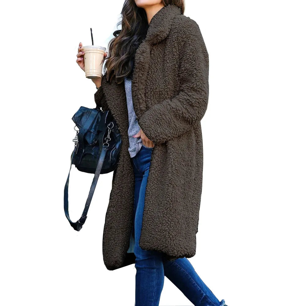 Long Winter Faux Fur Coat