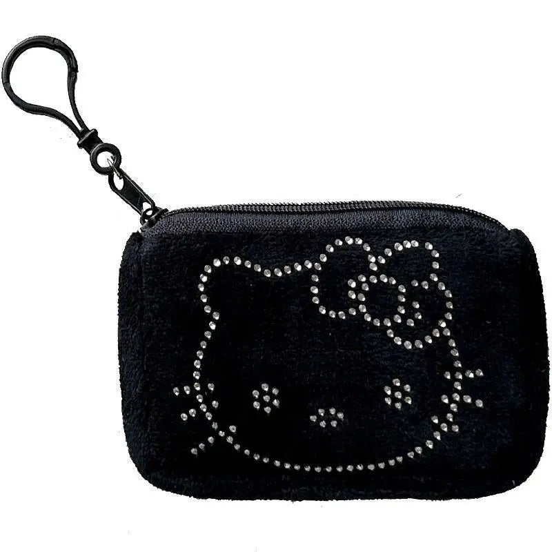 New Sanrio Hello Kitty Rhinestone Plush Wallet