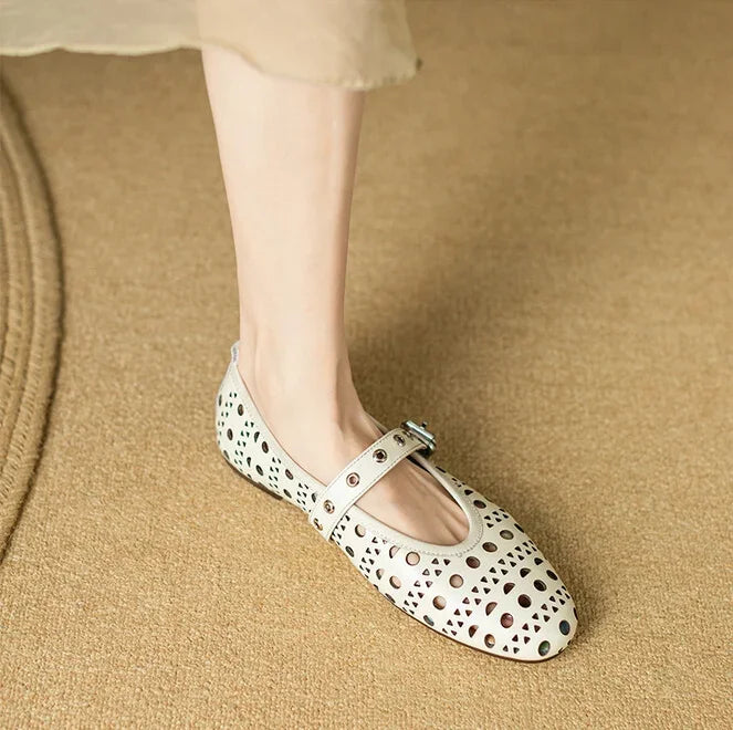 New Flat Rhinestone Rivet Hollow Belt Buckle Closure Casual Shoe