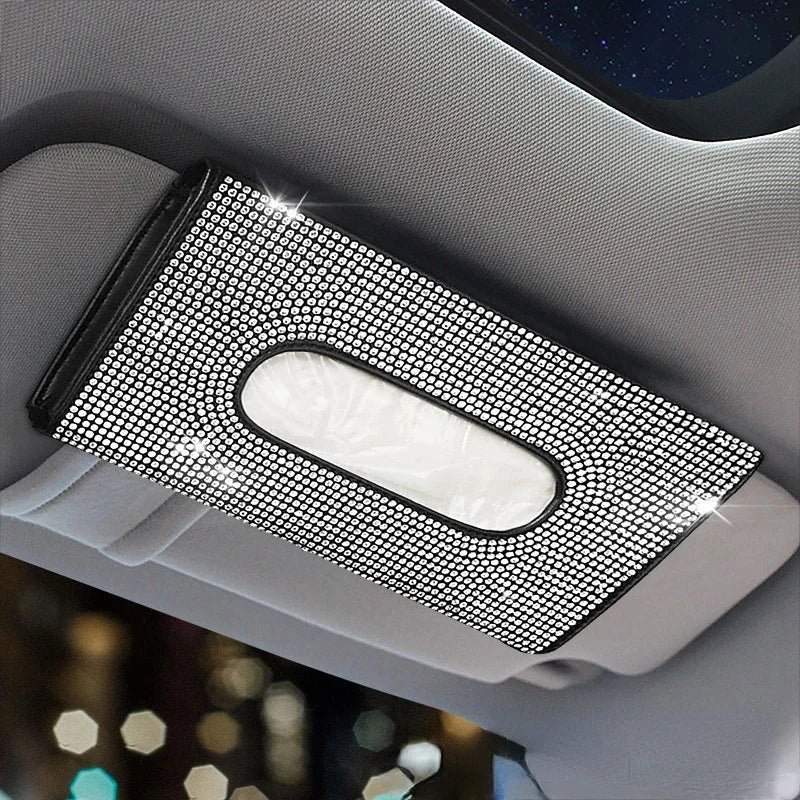 Bling Car Sun Visor Tissue Box Holder