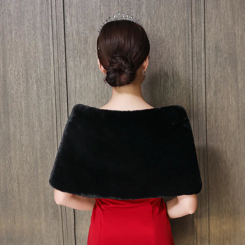 Faux Fur  Shawl Wraps