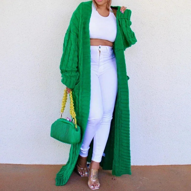 Kintted Cardigan Long Jacket