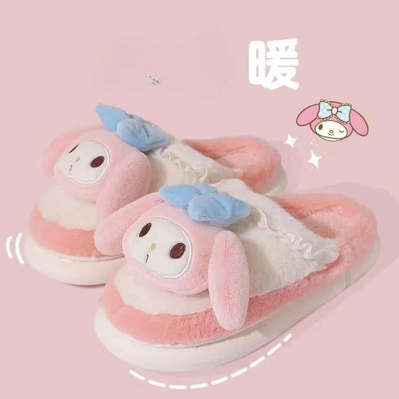 Sanrio  Hello Kitty and Friends Kuromi Cotton Slippers