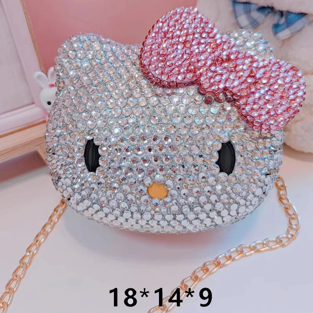 Rhinestones Hello Kitty Bag