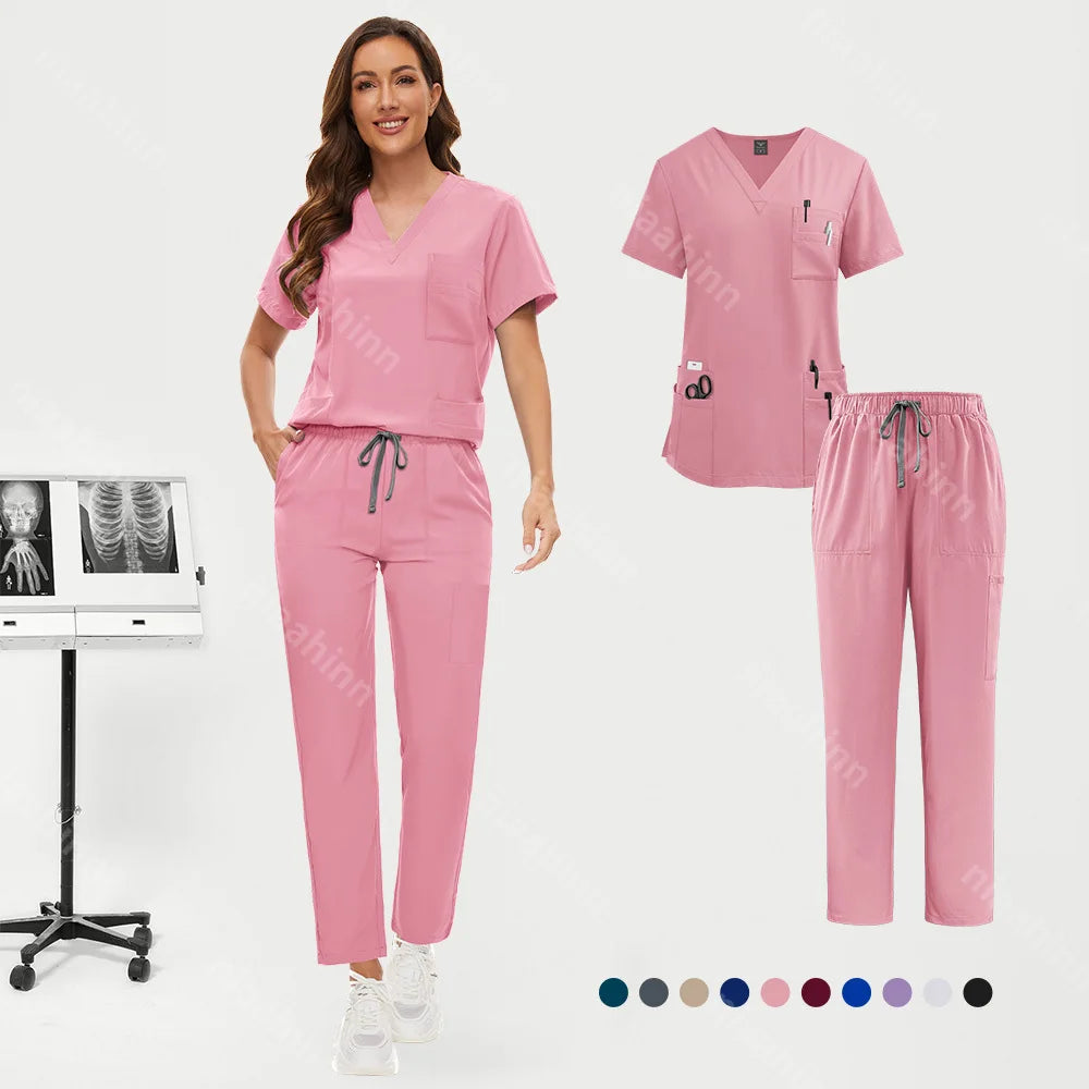 Women Anti Wrinkle Washable Soft Hospital Uniform