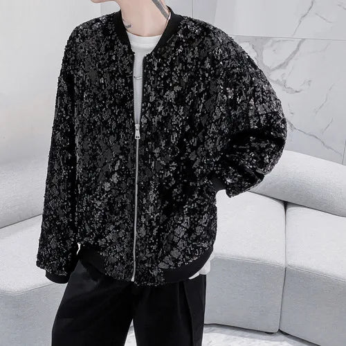 Sequin Baseball Jacket