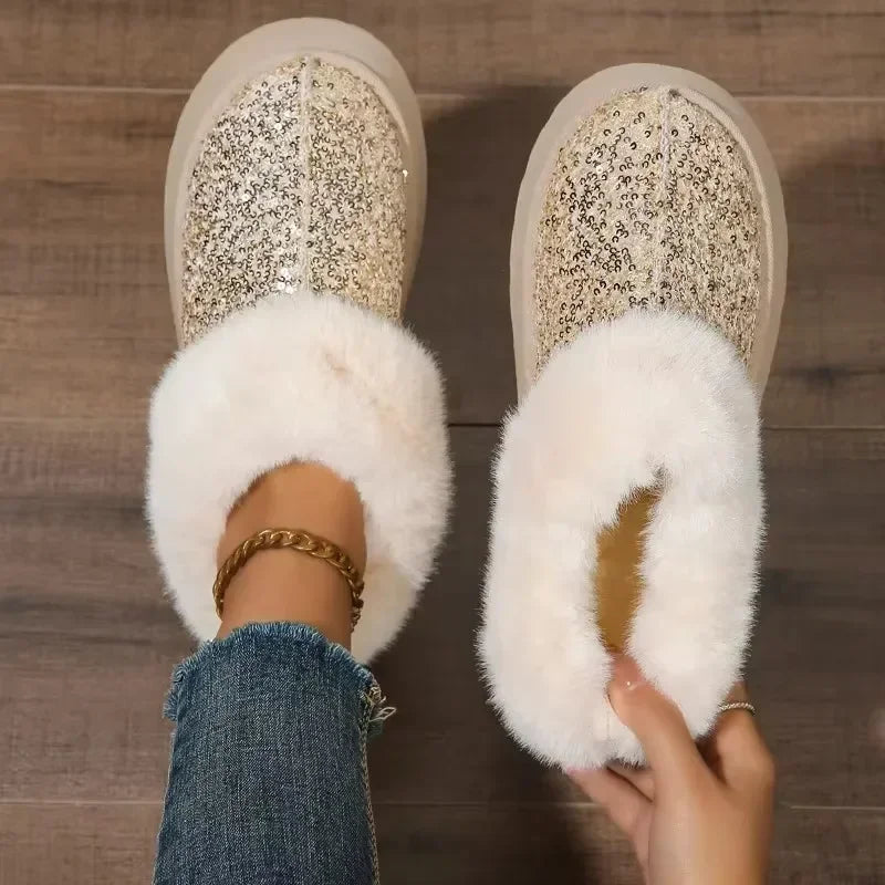 Bling fur Slippers