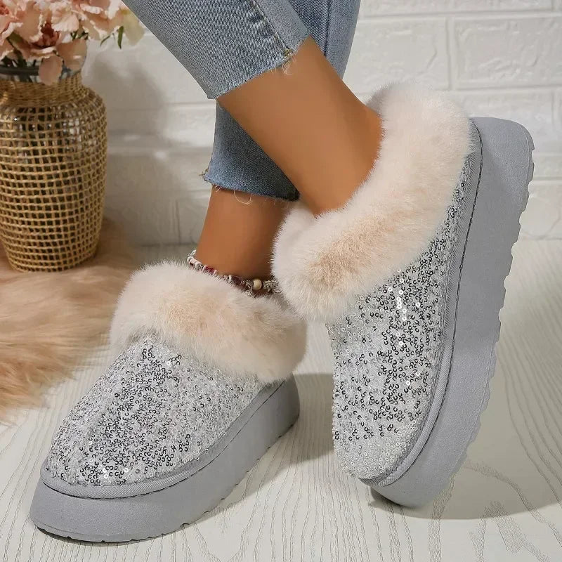 Bling fur Slippers