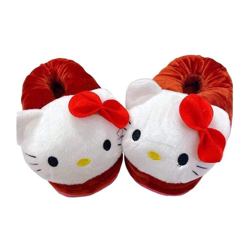 Sanrio Hello Kitty Big Head Plush Slippers