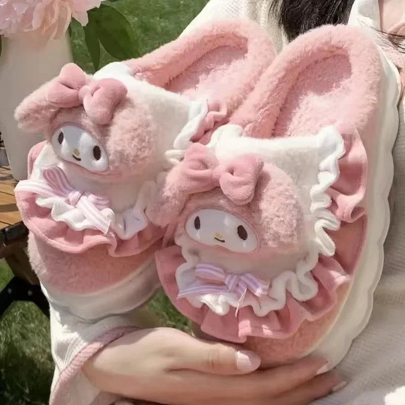 Sanrio  Hello Kitty and Friends Kuromi Cotton Slippers