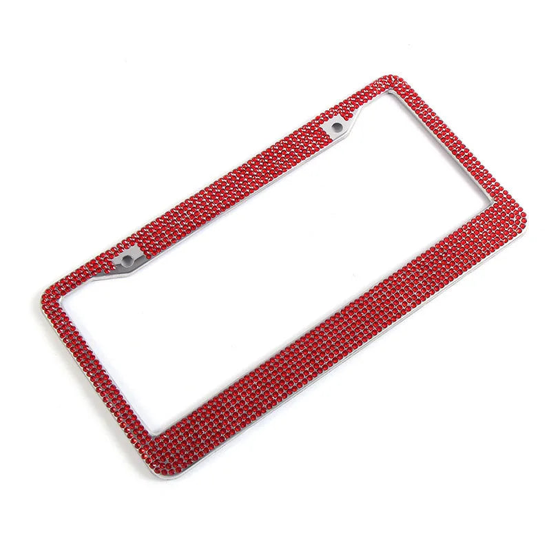 Luxury Handcrafted Rhinestone License Plate Frame