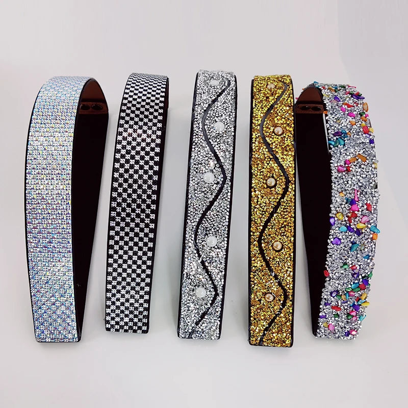 Shiny Rhinestone Elastic Corset Belt