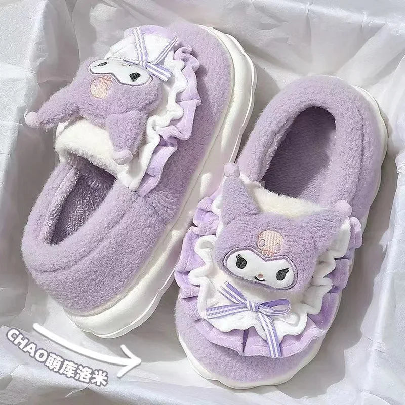 Sanrio  Hello Kitty and Friends Kuromi Cotton Slippers