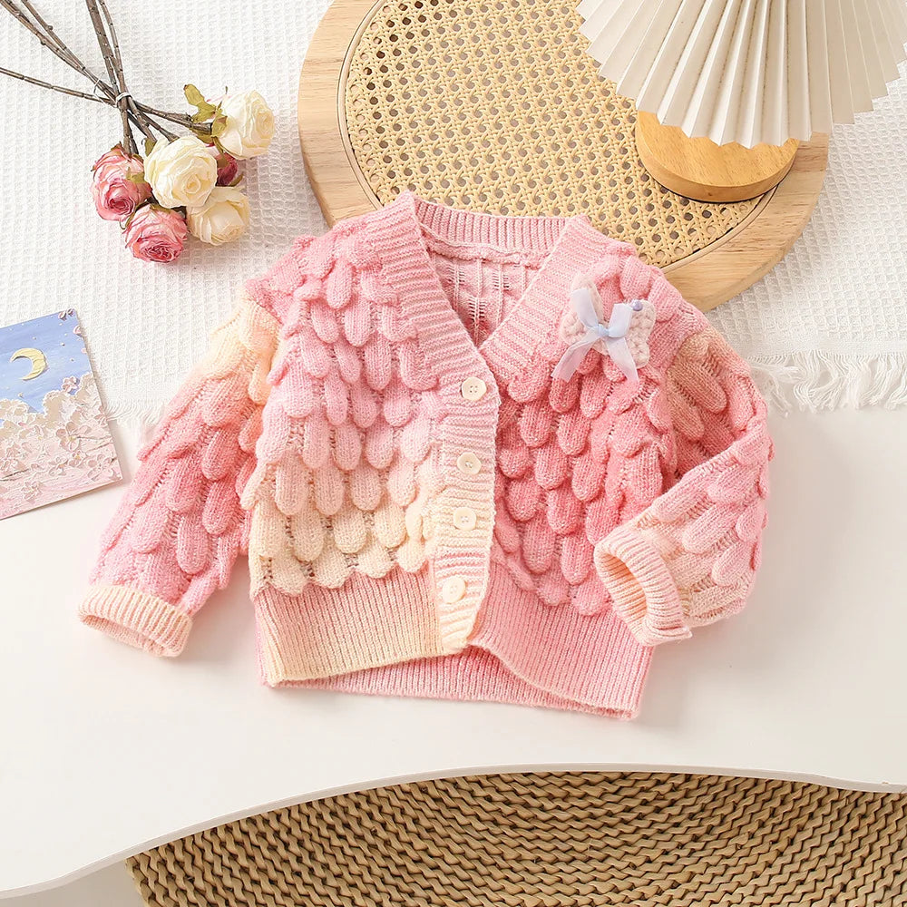 Girls Knitted Tutu Skirts 2pcs Suit