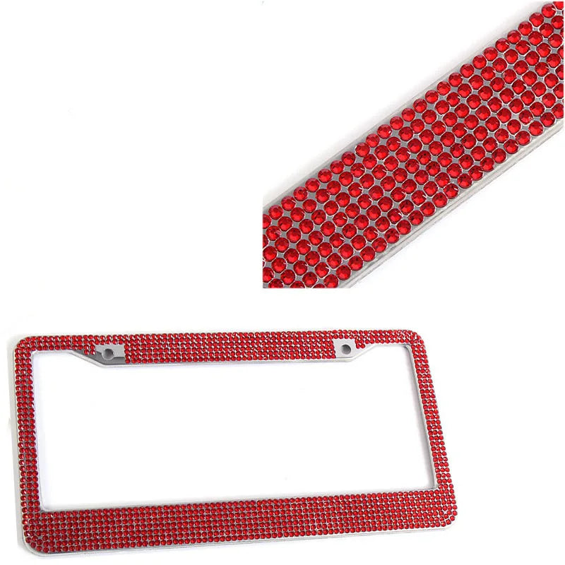 Luxury Handcrafted Rhinestone License Plate Frame