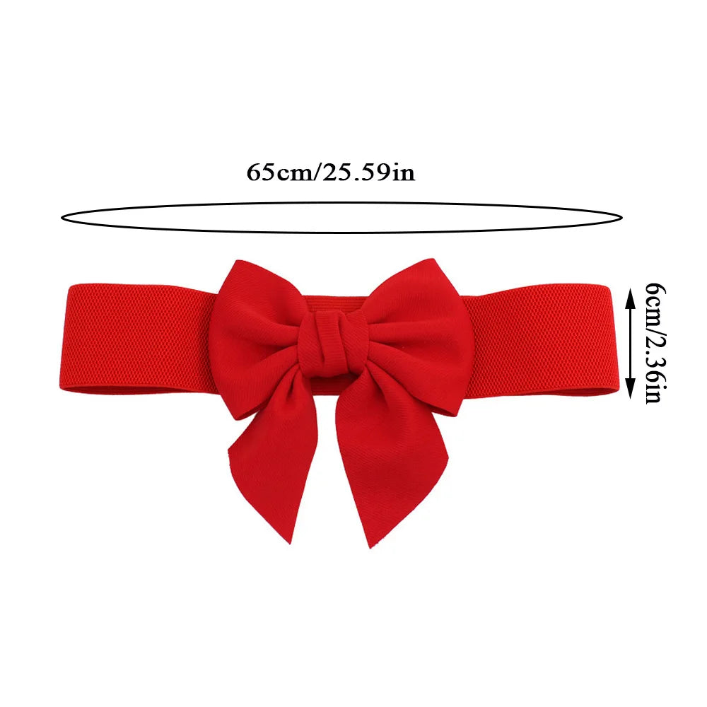 Big Bow Waistband Elastic Belt