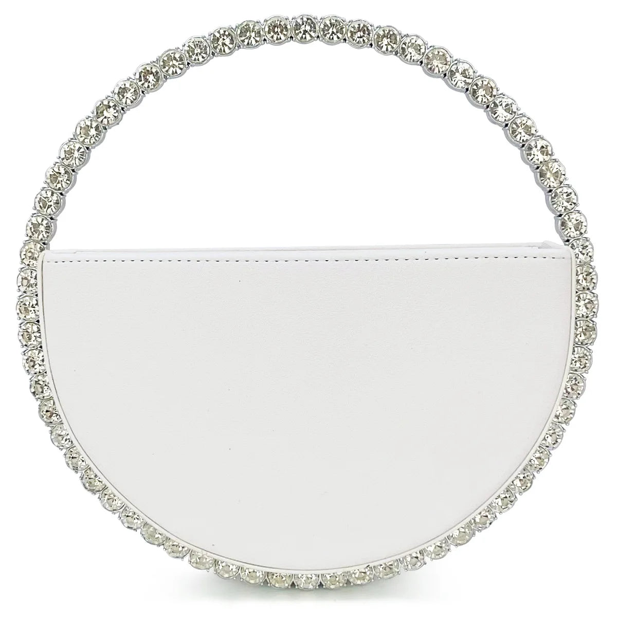 Rhinestone Round Ring Evening Bag