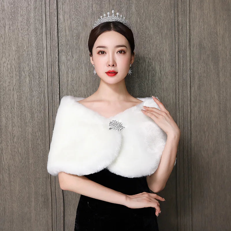Faux Fur  Shawl Wraps