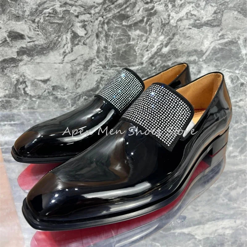 Rhinestone Men's Formal Shoes