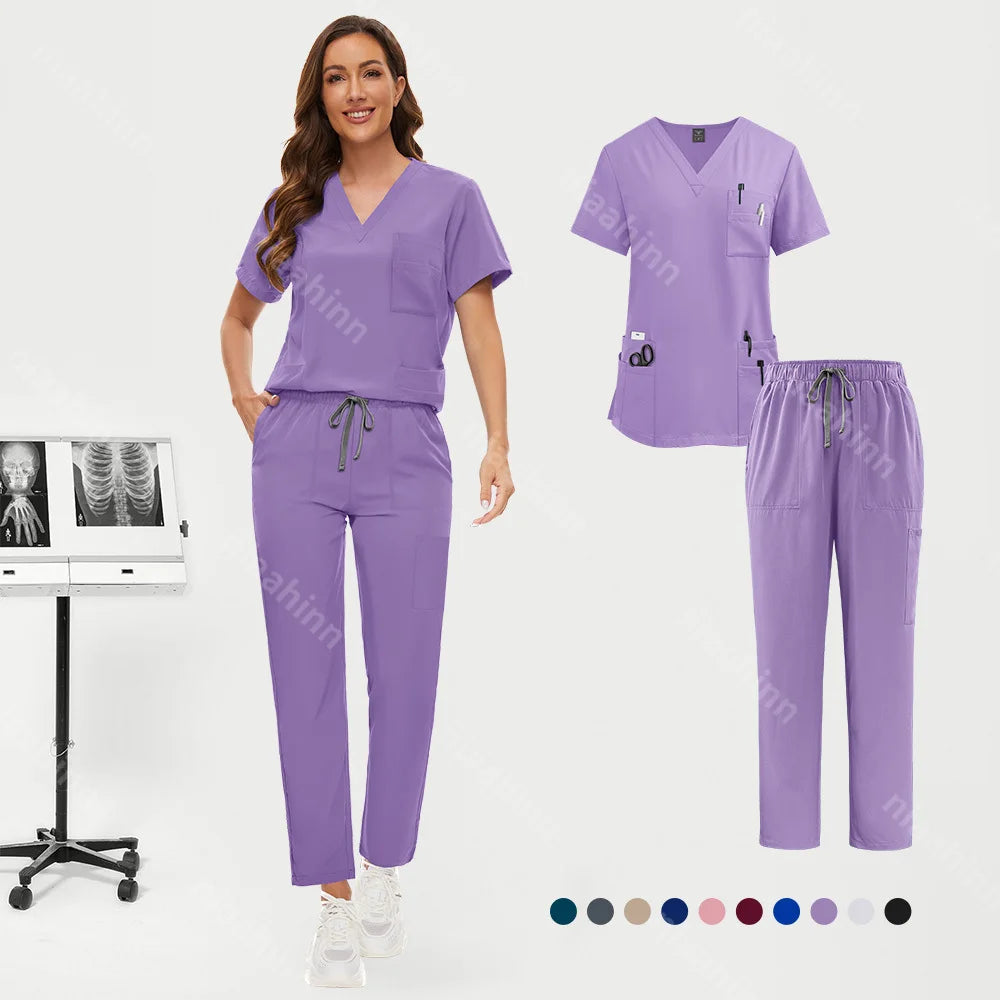 Women Anti Wrinkle Washable Soft Hospital Uniform