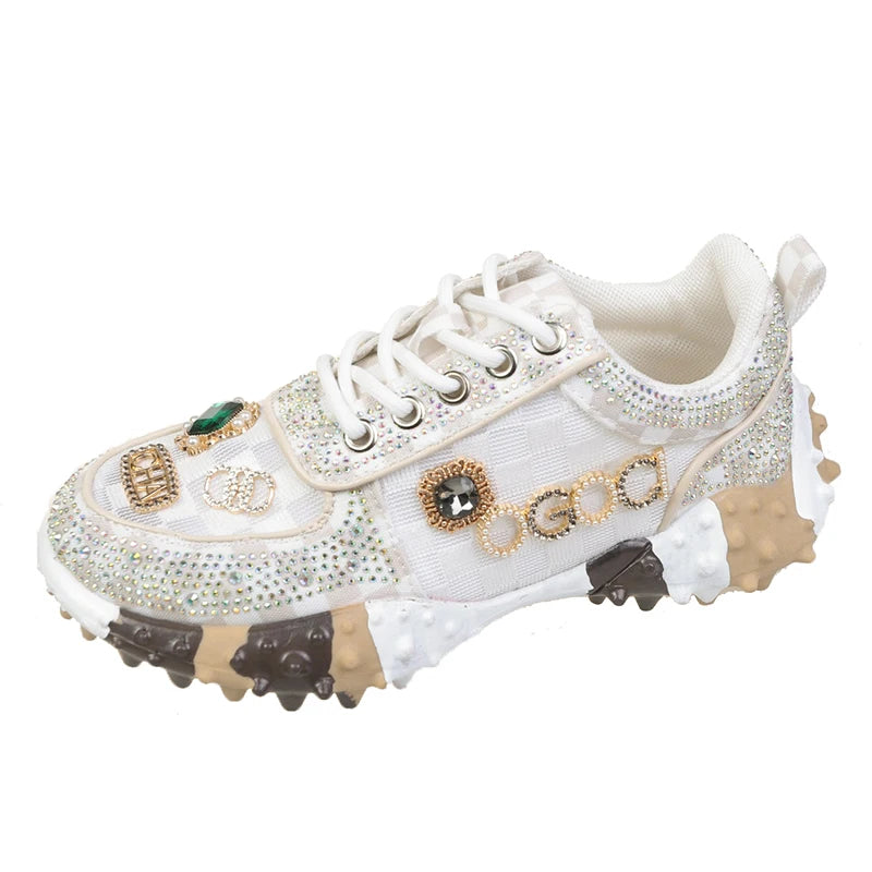 Hip-Hop Rhinestone  Sneaker