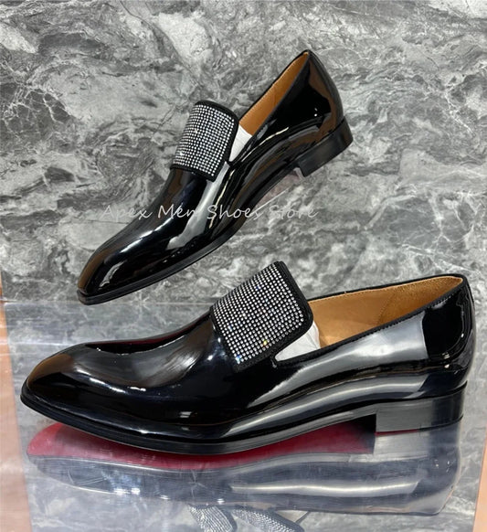 Rhinestone Men's Formal Shoes