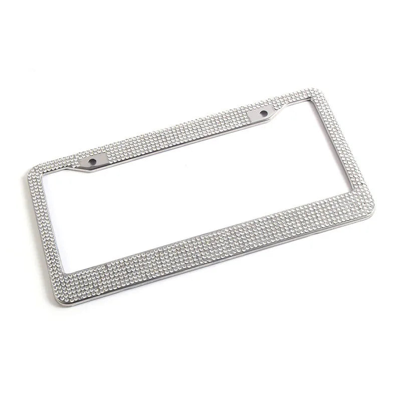 Luxury Handcrafted Rhinestone License Plate Frame