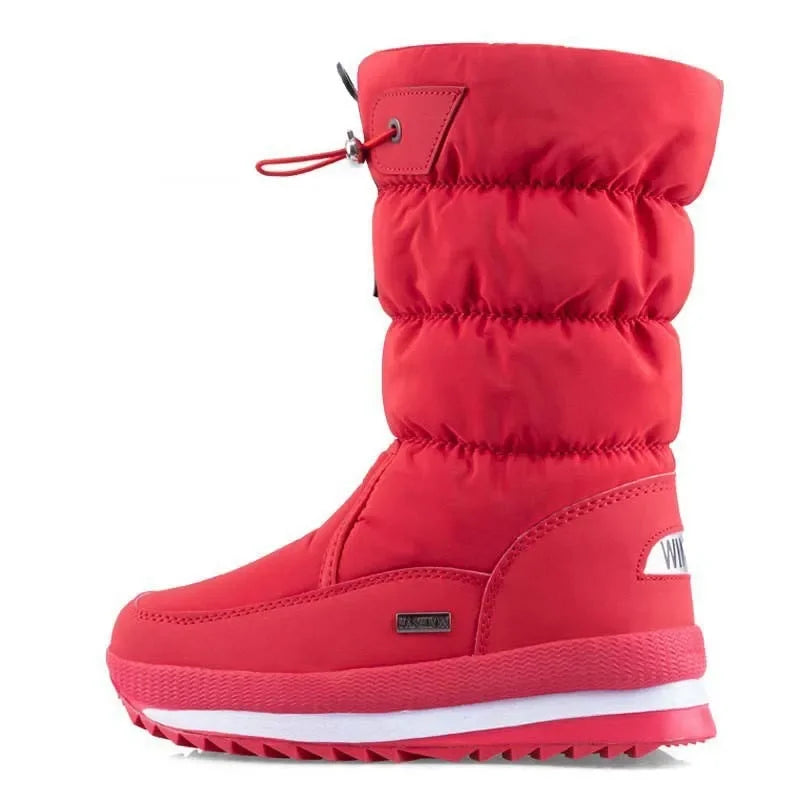 Thick Plush Waterproof Non-slip Snow Boots for Women