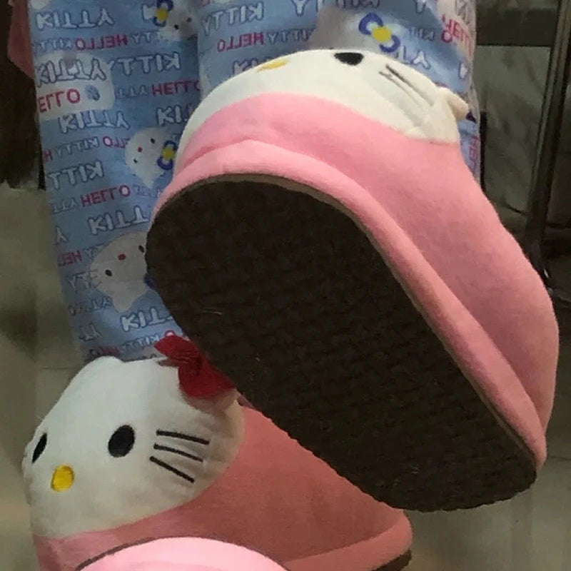 Sanrio Hello Kitty Big Head Plush Slippers
