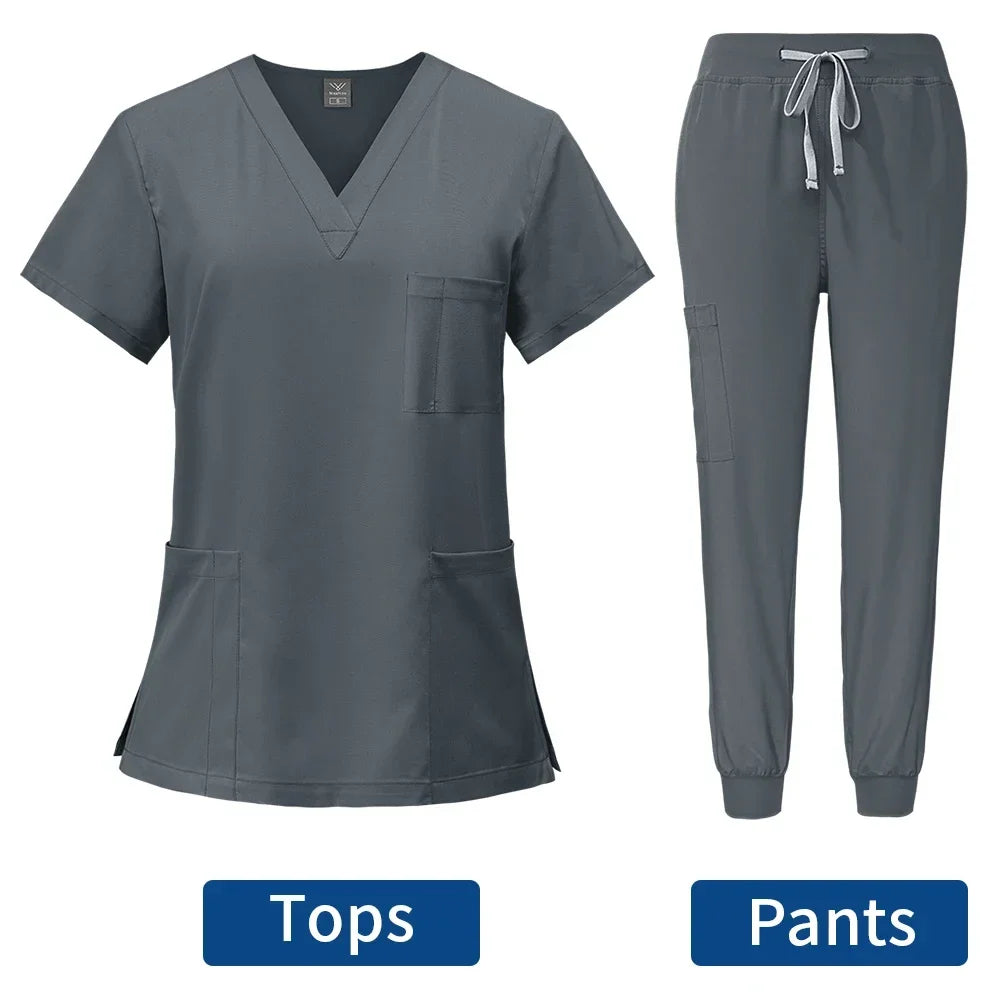 Slim Fit Medical Scrubs Sets for Women