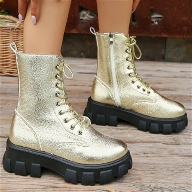 Winter Thick Sole Ankle Boots