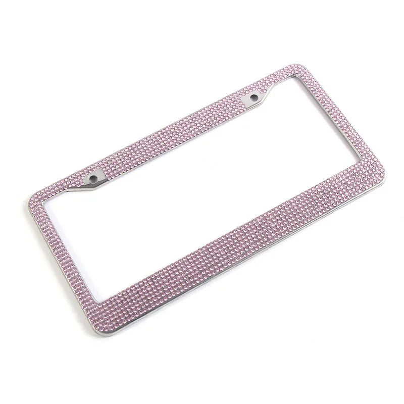 Luxury Handcrafted Rhinestone License Plate Frame