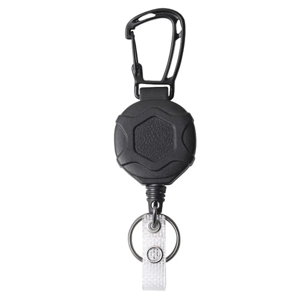 Tactical ID Holder Retractable Reel Mountaineering Buckle Multiple Tools Accessories