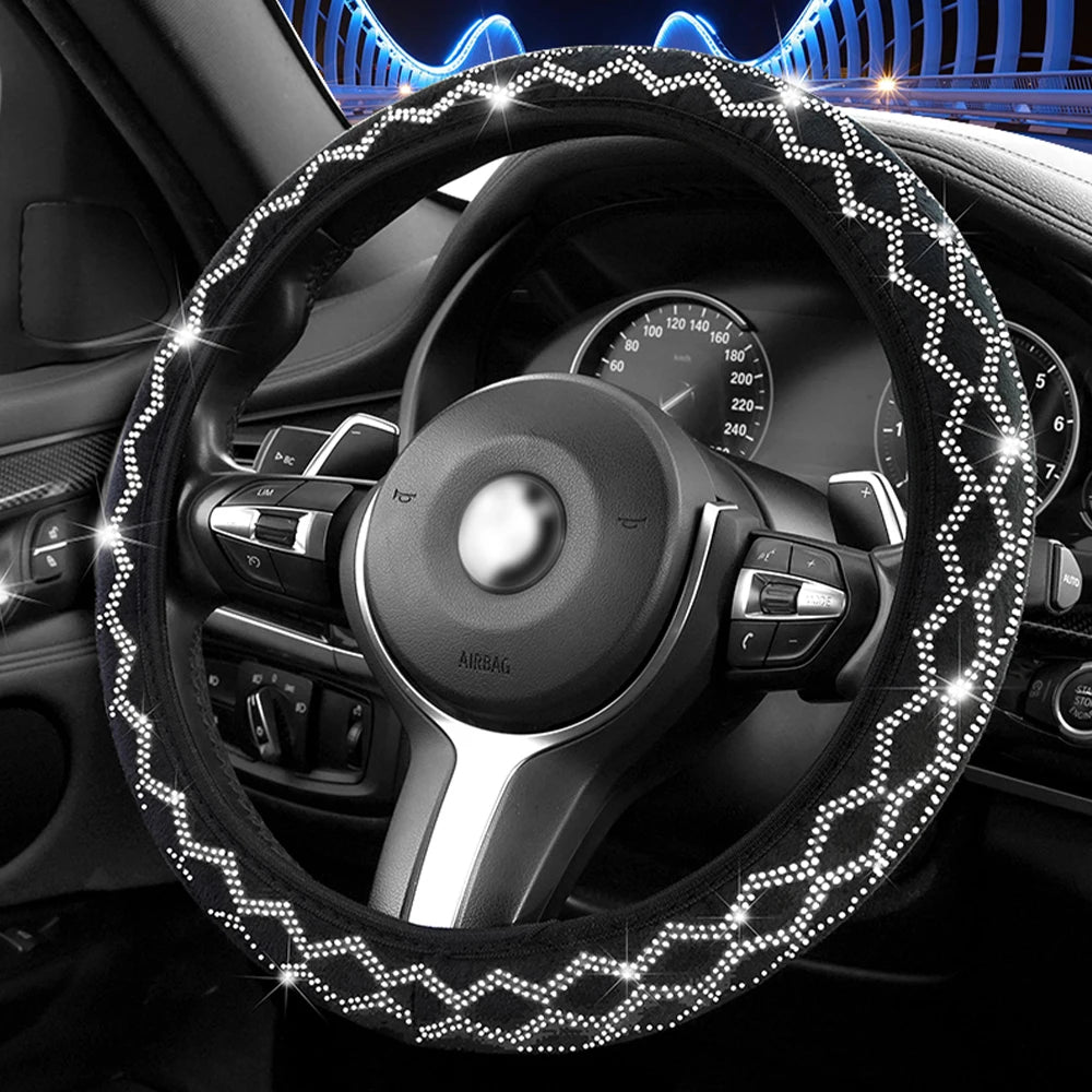 Diamond Rhinestone Steering Wheel Cover