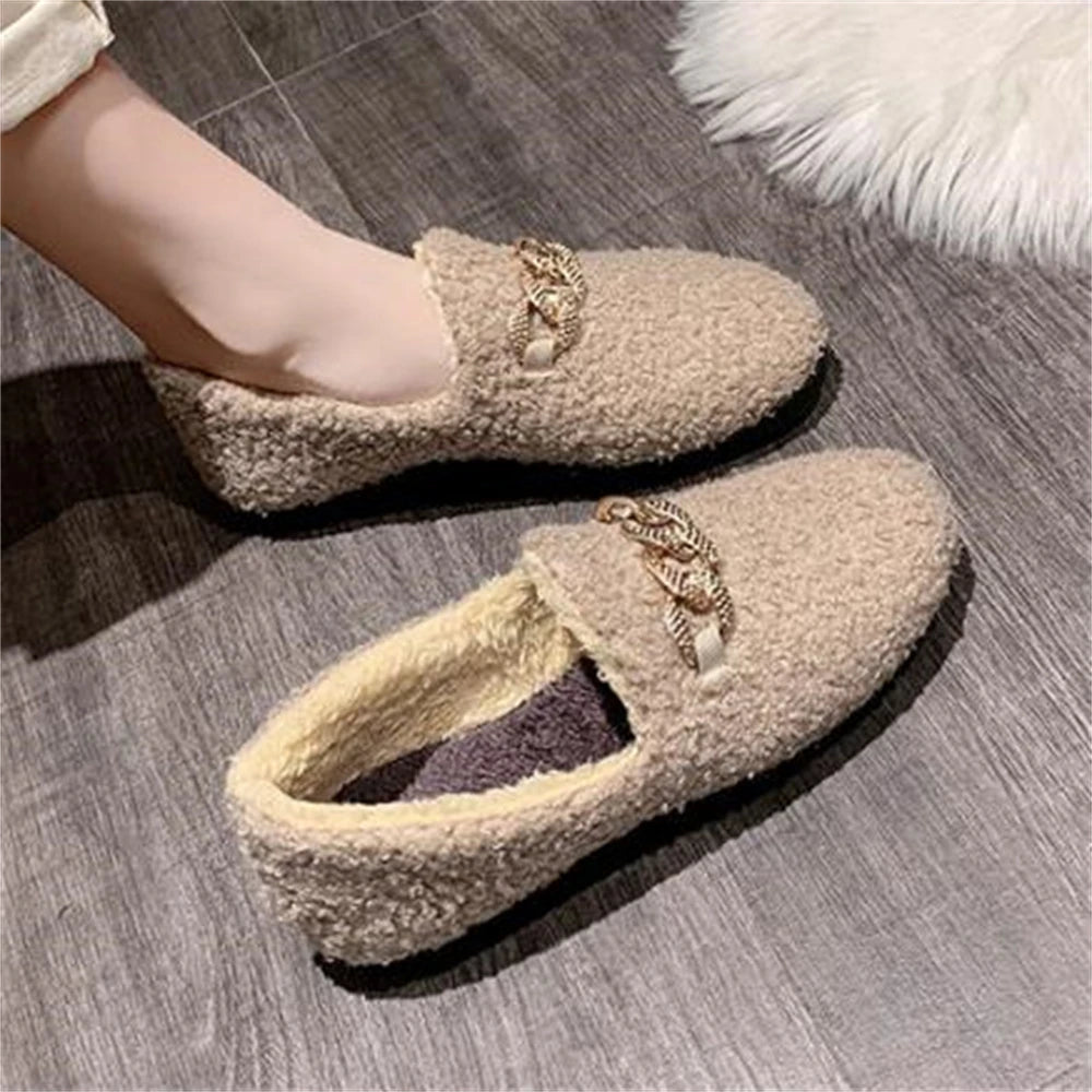 2024 Designer Luxury Lambswool Loafers